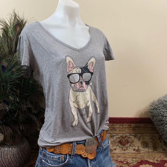 PJ Salvage Bull Terrier in Sunglasses Graphic Tee - Picture 2 of 9